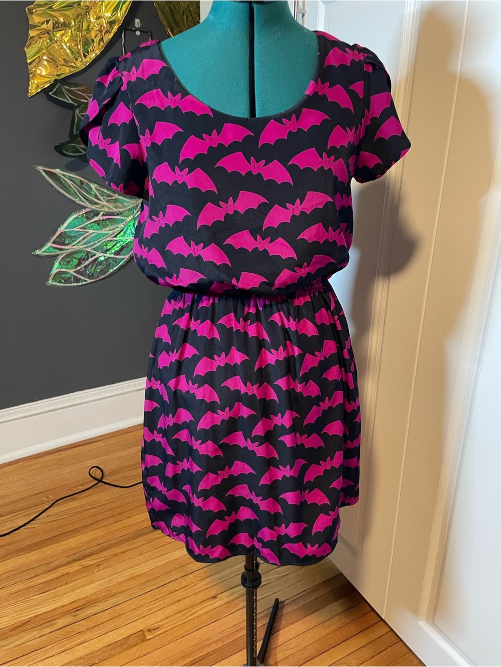 ModCloth Oh My Gosh dress In Bats, medium